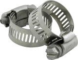 Allstar Performance Stainless Steel Hose Clamps ALL18332 Clamps, Steel, 1.125 in. Outside Diameter, Pair thumbnail 1
