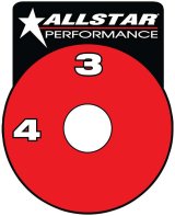 Allstar Performance RF Brake Shut-Off Valve Decals ALL48011 Decal, Valve, Vinyl, Red/Black, Adhesive, Each thumbnail 2