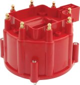Allstar Performance Distributor Caps ALL81204 Caps, Brass, Red, Clamp Down, Male/HEI, Chevrolet, Each thumbnail 2