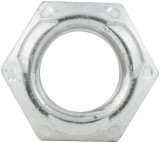 Allstar Performance Mechanical Locking Hex Nuts ALL16032-10 Nuts, Hex, Self-locking, Steel, Zinc Plated, 3/8-16 in. Coarse Thread, Set of 10 thumbnail 1