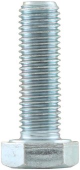 Allstar Performance Grade 5 Bolts ALL16422 Bolt, 5, Hex Head, Steel, Zinc Plated, 5/16 in.-24 Thread, 1.000 in. Underhead Length, Set of 10 thumbnail 1