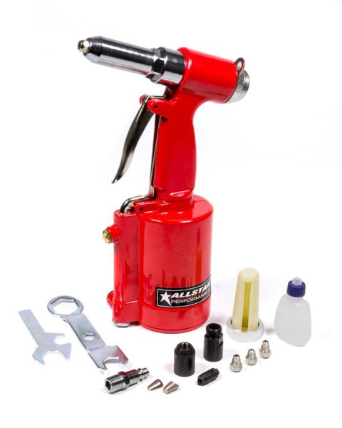Allstar Performance Heavy-Duty Air Rivet Guns ALL18210 Gun, Pneumatic, Heavy-Duty, With Tips, Each