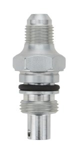 Allstar Performance Power Steering Pump Pressure Fittings ALL99288 Fitting, Steering, -6 AN Male, -8 AN Male O-Ring, Steel, Zinc Plated, Each thumbnail 1