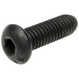 Allstar Performance Button Head Bolts ALL16944 Bolt, Head, Steel, Black, 5/16 in.-18 Thread, 1.000 in. Underhead Length, Set of 10 thumbnail 1