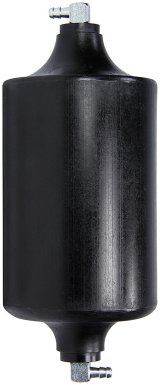 Allstar Performance Overflow Tanks ALL36155 and Recovery Tanks, Round, Bolt-in, 1 qt. Capacity, Plastic, Black, 0.313 in. Hose Barb Inlet/Outlet, Each thumbnail 1