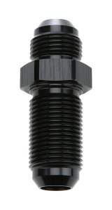 Allstar Performance Bulkhead Fittings ALL49614 Fitting, Bulkhead, Aluminum, Black Anodized, Straight, -10 AN, Male Threads, Each thumbnail 2
