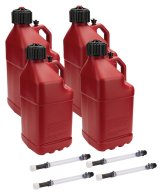 5 Gallons Allstar Performance Gallon Square Utility Jug ALL40121-4 Jug, Square, 5.0 Gallons, Vented, Plastic, Red, Set of 4 thumbnail 2