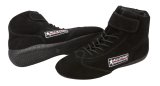 Allstar Performance Mid-Top Driving Shoes ALL919105 Shoes, Mid-Top, SFI 3.3/5, Black, Suede, Men's Size 10 1/2, Pair thumbnail 1