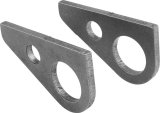 Allstar Performance Chassis Tie-Down Brackets ALL60075 Tie Down Brackets, Steel, Natural, Weld-On, Pair thumbnail 2
