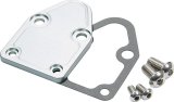 Allstar Performance Billet Aluminum Fuel Pump Block-Off Plates ALL40301 Plate, Aluminum, Clear, Chevy, Small Block, Each thumbnail 1
