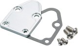 Allstar Performance Billet Aluminum Fuel Pump Block-Off Plates ALL40301 Plate, Aluminum, Clear, Chevy, Small Block, Each thumbnail 2