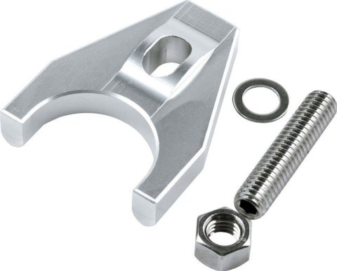 Allstar Performance Aluminum Distributor Hold-Downs ALL27503 Hold-Down Clamp, Aluminum, Clear Anodized, Stud Mount, Chevy, Small/Big Block, Each