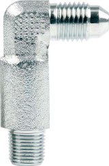 Allstar Performance Brake Fittings ALL50021 Adapter Fittings, Steel, -4 AN to 1/8 in. NPT, 90 Degree, Each thumbnail 1