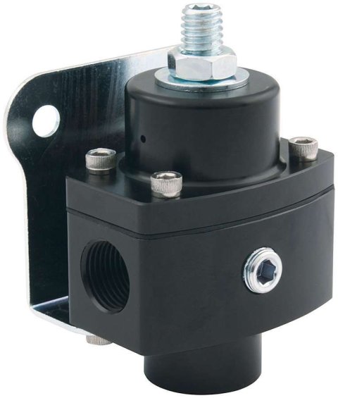 Allstar Performance Fuel Pressure Regulators ALL40290 Regulator, Inline, Non-return, 4.5 - 14 psi, Aluminum, Black, 3/8 in. NPT Female Threads, Each thumbnail 2