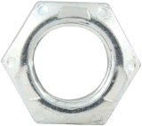 Allstar Performance Mechanical Locking Hex Nuts ALL16084-10 Nuts, Hex, Steel, Zinc Plated, Self-locking, 1/2-20 in. Fine Thread, Set of 10 thumbnail 1