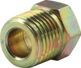 Allstar Performance Inverted Flare Nuts ALL50118 Tube Nuts, Flare, 1/4 in. Tube, 1/2-20 in. Nut, Steel, Gold, Pair thumbnail 1