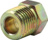 Allstar Performance Inverted Flare Nuts ALL50118 Tube Nuts, Flare, 1/4 in. Tube, 1/2-20 in. Nut, Steel, Gold, Pair thumbnail 2