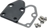 Allstar Performance Billet Aluminum Fuel Pump Block-Off Plates ALL40306 Plate, Aluminum, Black Anodized, Chevy, Small Block, Each thumbnail 1