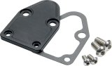 Allstar Performance Billet Aluminum Fuel Pump Block-Off Plates ALL40306 Plate, Aluminum, Black Anodized, Chevy, Small Block, Each thumbnail 2