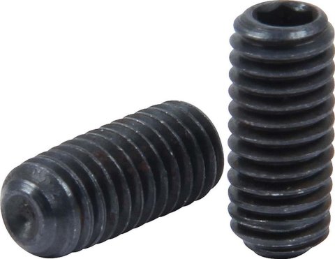 Allstar Performance Bolts and Screws ALL16903 standard cup point set screws are manufactured from alloy steel heat treated for maxim