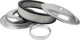 Allstar Performance Aluminum Air Cleaners ALL25912 Cleaners, Round, 1.50 in. Dropped Base, Aluminum, Natural, 14 in. Diameter, White Paper Filter, Each thumbnail 1