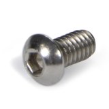 Allstar Performance Button Head Bolts ALL16924 Bolt, Head, Stainless Steel, Natural, 1/4 in.-20 Thread, 0.500 in. Underhead Length, Set of 25 thumbnail 2