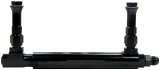 Allstar Performance Fuel Logs ALL26150 Carburetor Feed Lines, Logs, Aluminum, Black Anodized, One -8 AN Inlet, Two 7/8-20 in. Outlets, Male Threads, Holley, 4150/4150 HP, 4500/4500 HP, Each thumbnail 1