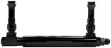 Allstar Performance Fuel Logs ALL26150 Carburetor Feed Lines, Logs, Aluminum, Black Anodized, One -8 AN Inlet, Two 7/8-20 in. Outlets, Male Threads, Holley, 4150/4150 HP, 4500/4500 HP, Each thumbnail 2