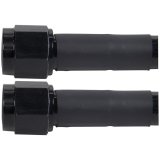 Allstar Performance Coated Stainless Steel Lines ALL48465-12 AN Hose Hose Assemblies, -6 AN Size, Braided Steel, Straight Female Threads Ends, Black Aluminum Fittings, 12 in. Hose Length, Each thumbnail 1