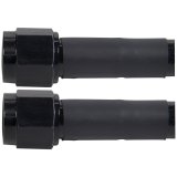 Allstar Performance Coated Stainless Steel Lines ALL48465-12 AN Hose Hose Assemblies, -6 AN Size, Braided Steel, Straight Female Threads Ends, Black Aluminum Fittings, 12 in. Hose Length, Each thumbnail 2