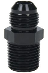 Allstar Performance AN to NPT Adapter Fittings ALL49508 Fitting, Adapter, NPT, Straight, Aluminum, Black Anodized, -6 AN, Male 1/8 in. NPT, Each thumbnail 1
