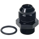 Allstar Performance AN Flare Adapter Fittings ALL49847 and Adapters, Fittings, Straight, Aluminum, Black, -10 Male AN, -8 Male Straight Cut O-ring, Each thumbnail 1