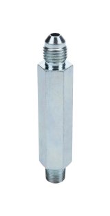 Allstar Performance AN to NPT Adapter Fittings ALL50004 and Adapters, To Fittings, Straight, Steel, Zinc Color, -4 Male AN, 1/8 in. Male NPT, Each thumbnail 1
