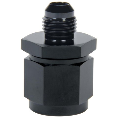 Allstar Performance AN Flare Adapter Fittings ALL49743 Fitting, Adapter, Reducer, Aluminum, Black Anodized, Straight, -8 AN, -6 AN, Male Threads, Each