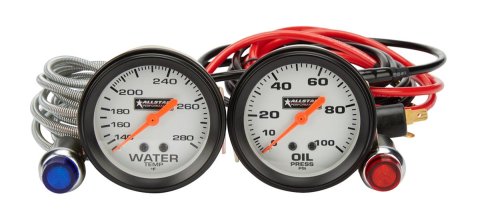Allstar Performance Gauge Kits and Instrument Clusters ALL80080 Kit OP / WT thumbnail 1