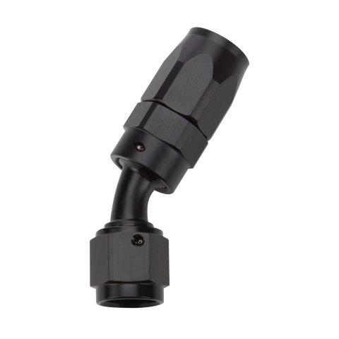 Allstar Performance Hose Ends ALL49323 Fitting, End, 30 Degree, -8 AN to -8 AN Female, Aluminum, Black, Each