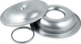 Allstar Performance Aluminum Air Cleaners ALL26094 Cleaner, Round, Aluminum, Natural, 14 in. Diameter, 1 3/8 in. Drop Base, 5 1/8 in. Diameter Base, Each thumbnail 1