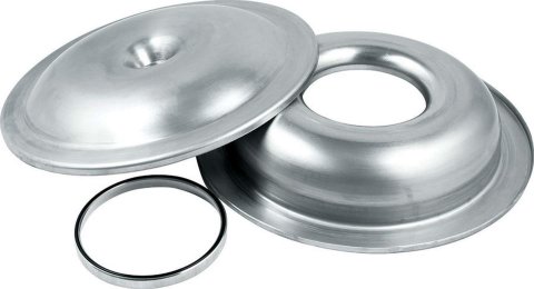Allstar Performance Aluminum Air Cleaners ALL26094 Cleaner, Round, Aluminum, Natural, 14 in. Diameter, 1 3/8 in. Drop Base, 5 1/8 in. Diameter Base, Each