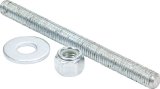 Allstar Performance Ballast Stud and Nut Fasteners ALL14190 Stud/Nut, Steel, Zinc Plated, 6.00 in. Length, 1/2-13 in. Thread, Each thumbnail 1