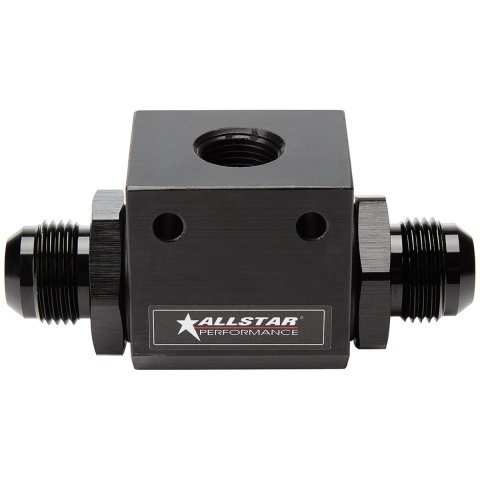 Allstar Performance Inline Oil Temperature Tees ALL90041 Tee, In-Line, Auluminum, -12 AN, Each