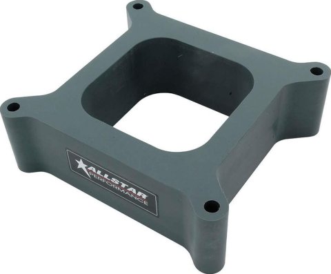 Allstar Performance Drag Hi-Flow 2 Inch Carburetor Spacer ALL25982 Spacer, Polymer, in. Thick, 4-Hole, Open Center, Each