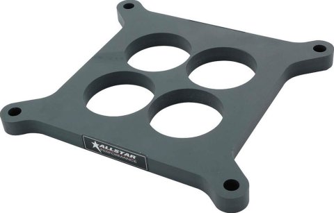 Allstar Performance Drag Hi-Flow 0.5 Inch Carburetor Spacer ALL25983 Spacer, Polymer, .500 in. Thick, 4-Hole, Square Bore, Each thumbnail 1
