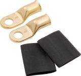 Allstar Performance Ring Terminals ALL76116 Battery Cable Teminal, Eyelet, 5/16 in., Brass, 2-Gauge, Pair thumbnail 1
