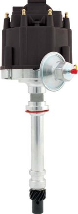 Allstar Performance HEI Distributors ALL81202 Distributor, HEI, Magnetic Pickup, Mechanical/Vacuum Advance, Black Cap, Chevy, Each thumbnail 1