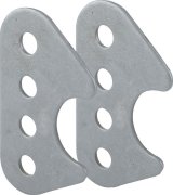 Allstar Performance Shock Mounts ALL60026 Bracket, Welds to 1-1/2 in. Tubing, Pair thumbnail 1