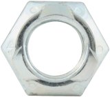Allstar Performance Mechanical Locking Hex Nuts ALL16083-10 Nuts, Hex, Steel, Zinc Plated, Self-locking, 7/16-20 in. Fine Thread, Set of 10 thumbnail 2