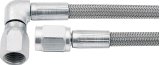 Allstar Performance Braided Steel Lines ALL46302-21 Brake Line, Stainless Steel, 21 in. Length, -3 AN Hose, -3 AN Female, -3 AN 90 Degree Female, Each thumbnail 2