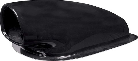 Allstar Performance Aero Scoops ALL23284 Hood Scoop, Style, Functional, Quick-release, Fiberglass, Black Gelcoat, D-shaped Opening, Each