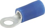 Allstar Performance Terminal Connectors ALL76041 Electrical Wiring Connectors, Tin Plated Copper, #6 Stud Ring, Male, PVC Insulated, 14-16 Gauge, Set of 20 thumbnail 1
