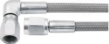 Allstar Performance Braided Steel Lines ALL46302-48 Brake Line, Stainless Steel, 48 in. Length, -3 AN Hose, -3 AN Female, -3 AN 90 Degree Female, Each thumbnail 2